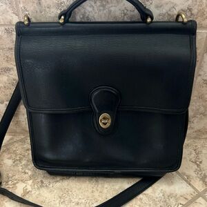 ☆Vintage☆ ~Coach Willis Bag 9927 Black Leather Crossbody Bag~ ☆Preowned☆